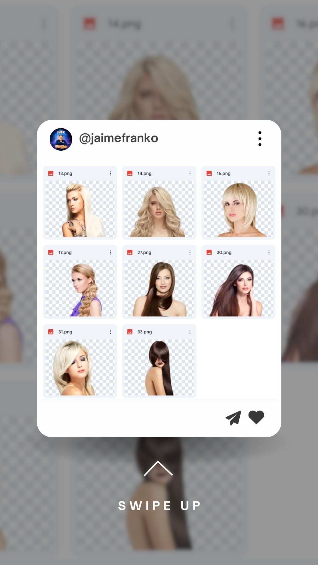 Modelos Pack 4 - PNG Fondo Transparente	